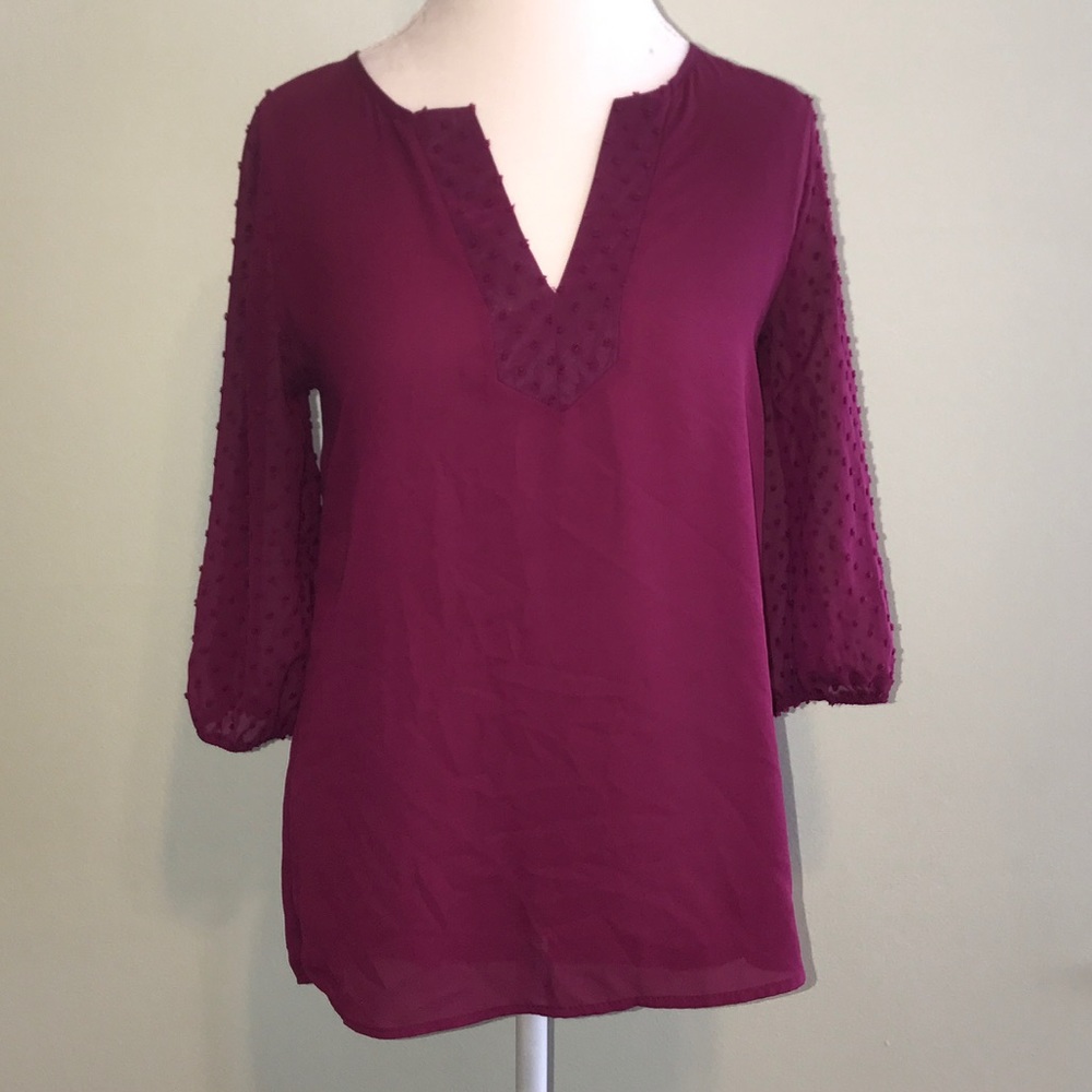 Merlot Colored Rayon Top